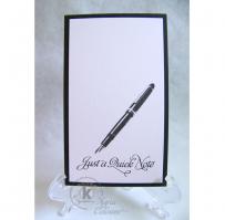 Fountain Pen Quick Note Card - Kitchen Sink Stamps