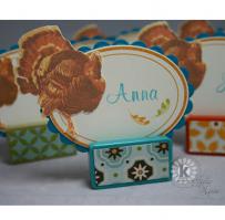Personalized Thanksgiving Table Setting Card - Kitchen Sink Stamps