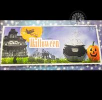 Haunted House Cauldron Halloween Card - Kitchen Sink Stamps