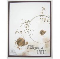 Coffee Spills Like You a Latte Card - Kitchen Sink Stamps