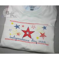 Playful Stars Independence Day T-Sirt - Kitchen Sink Stamps