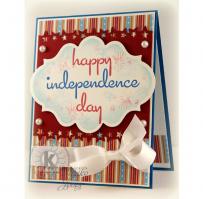 Happy Independence Day Fireworks Card - Kitchen Sink Stamps