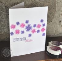 Shamrocks of Pink and Purple for a Lucky Spring Card - Kitchen Sink Stamps