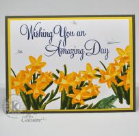 Spring Daffodils Amazing Day Greetings Card - Kitchen Sink Stamps