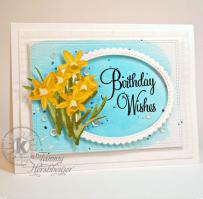 Spring Daffodils Birthday Card - Kitchen Sink Stamps