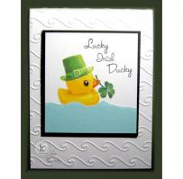 Lucky Ducky St Patrick's Day Card - Kitchen Sink Stamps