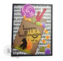 Bag of Candy Halloween Card - Kitchen Sink Stamps