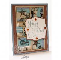 Seashell Father's Day Card - Kitchen Sink Stamps