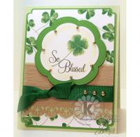 Blessed with Luck St. Patrick's Day Card - Kitchen Sink Stamps