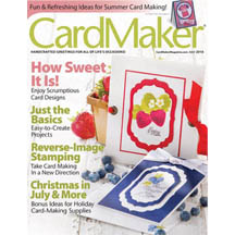 Berries Strawberry Blueberry Multi Step on the Cover of CardMaker July 2011