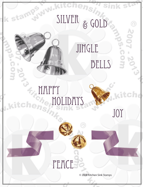 wedding bells jingle bell rubberstamps clear stamps