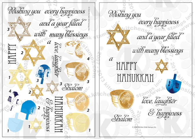Clear Stamps Yankee Doodles Stars Cling Rubber Stamp Set 