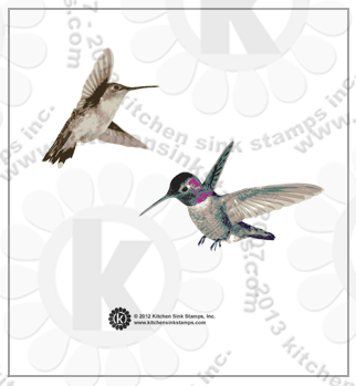 hummingbird rubberstamps clear stamps