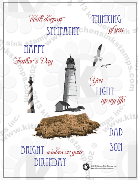lighthouse rubberstamps clear stamps