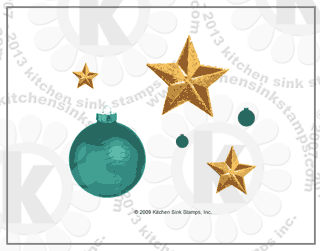 christmas ornament stars rubberstamps clear stamps