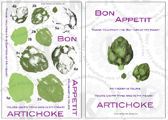 artichokes clear stamps clearstamps
