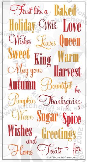 thanksgiving fall sentiments clear stamps rubber stamp clearstamps