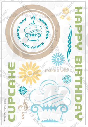 Happy Birthday Cupcake clear stamps rubberstamps clearstamps