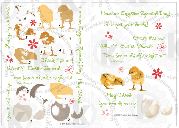 Baby Chick clear stamps chicks rubber stamps clearstamps