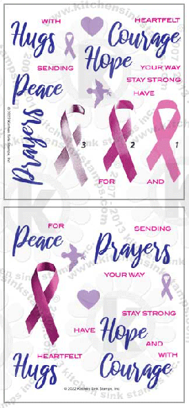 Ribbon of Support clear stamps rubber stamps clearstamps 