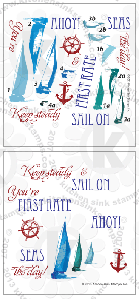 Sailboats Sailing clear stamp rubber stamps clearstamps