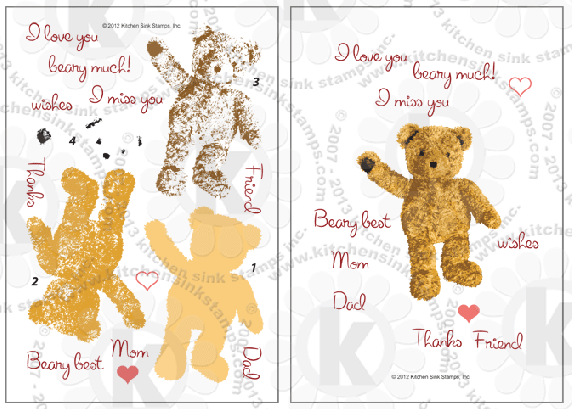 Bear Happy Birthday Clear Stamps Rubber Stamp Card Making - Temu
