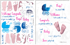 Baby Steps rubber stamps clearstamps