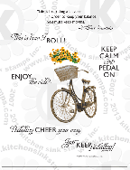 Bicycle rubberstamps clear stamps