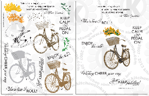 Bicycle clear stamps Bike rubber stamps clearstamps