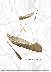 Birch Bark Canoe rubberstamps clear stamps