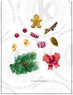 christmas garland Holiday rubberstamps clear stamps