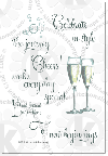 champagne glass rubberstamps clear stamps