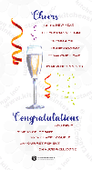 Champagne Cheer rubberstamps clear stamps