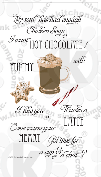 Hot Chocolate Latte coffee rubberstamps clear stamps