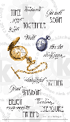 pocket watch rubberstamps clear stamps