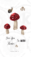 mushroom toadstool rubberstamps clear stamps
