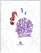 large coral and seahorse rubberstamps clear stamps