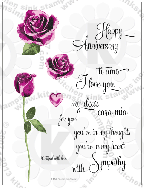Roses and Hearts clear stamp Multi Step layer Kitchen Sink Stamps