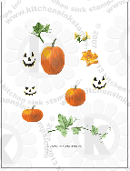 pumpkins jack o lanterns rubberstamps clear stamps