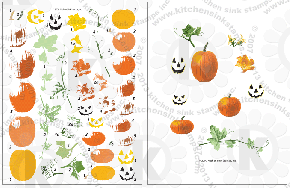 Pumpkins clear stamps rubber stamp clearstamps