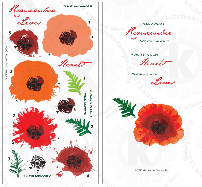 Remembrance poppy blossom clear stamps rubber stamp clearstamps