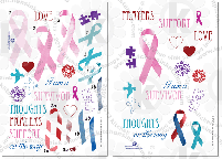 Ribbons with a Cause clear stamps cancer awareness ribbon rubber stamps clearstamps