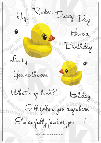 rubber duck rubberstamps clear stamps