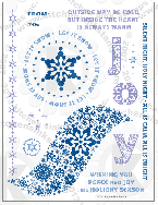 snowflake rubberstamps clear stamps snow flurry
