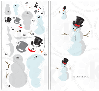 Snowmen winter clear stamps rubber stamp clearstamps snow