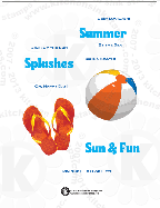 Summer Splashes Flip Flops Beach Ball rubberstamps clear stamps