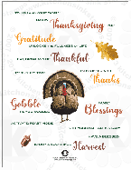 Turkey Blessings rubberstamps clear stamps