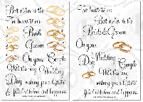 Wedding Rings clear stamps rubber stamp clearstamps