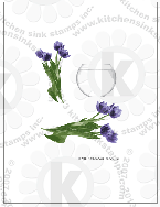 Tulip Bouquet clear stamp Multi Step layer Kitchen Sink Stamps