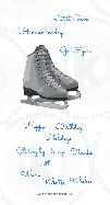 ice skates rubberstamps clear stamps